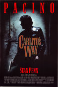 Carlito´s Way 1993 movie poster Al Pacino Sean Penn Penelope Ann Miller Brian De Palma Mafia