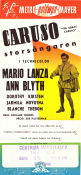 Caruso 1951 poster Mario Lanza Ann Blyth Dorothy Kirsten Richard Thorpe Berg