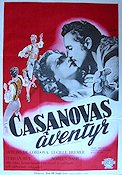 Adventures of Casanova 1948 movie poster Arturo de Cordova Lucille Bremer Turhan Bey Roberto Gavaldon