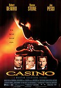 Casino 1995 movie poster Robert De Niro Sharon Stone Joe Pesci James Woods Don Rickles Alan King Martin Scorsese Gambling