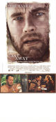 Cast Away 2000 poster Tom Hanks Helen Hunt Paul Sanchez Robert Zemeckis