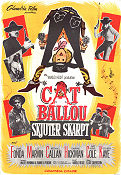 Cat Ballou 1965 movie poster Jane Fonda Lee Marvin Nat King Cole Elliot Silverstein