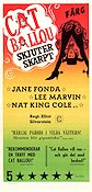 Cat Ballou 1965 movie poster Jane Fonda Lee Marvin Nat King Cole Elliot Silverstein