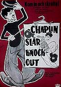 Chaplin slår knock-out 1955 movie poster Charlie Chaplin