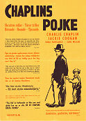 Chaplins pojke 1921 poster Jackie Coogan Edna Purviance Charlie Chaplin Hitta mer: Silent movie Barn