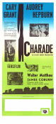 Charade 1963 movie poster Audrey Hepburn Cary Grant Walter Matthau James Coburn Stanley Donen