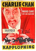 Charlie Chan at the Race Track 1937 movie poster Warner Oland Charlie Chan Horses Eric Rohman art