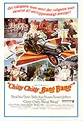 Chitty Chitty Bang Bang 1969 movie poster Dick Van Dyke Benny Hill Gert Fröbe Ken Hughes Writer: Ian Fleming Cars and racing Musicals