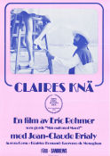 Le genou de Claire 1970 movie poster Jean-Claude Brialy Aurora Cornu Béatrice Romand Eric Rohmer