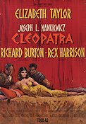 Cleopatra 1963 movie poster Richard Burton Elizabeth Taylor Rex Harrison Joseph L Mankiewicz Sword and sandal