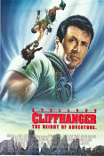 Cliffhanger 1993 movie poster Sylvester Stallone John Lithgow Michael Rooker Renny Harlin Mountains