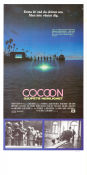 Cocoon 1985 poster Don Ameche Wilford Brimley Steve Guttenberg Ron Howard Skepp och båtar