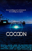 Cocoon 1985 poster Don Ameche Wilford Brimley Steve Guttenberg Ron Howard Skepp och båtar