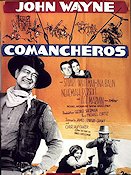 The Comancheros 1961 movie poster John Wayne Stuart Whitman Lee Marvin Michael Curtiz