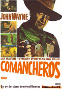 The Comancheros 1961 poster John Wayne Stuart Whitman Lee Marvin Michael Curtiz