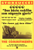 The Commitments 1991 poster Robert Arkins Michael Aherne Angeline Ball Alan Parker Text: Roddy Doyle Rock och pop