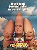 Coneheads 1993 poster Dan Aykroyd Jane Curtin Robert Knott Steve Barron Från serier