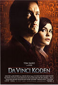 The Da Vinci Code 2006 movie poster Tom Hanks Audrey Tautou Jean Reno Ron Howard