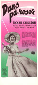 Dans på rosor 1954 movie poster Sickan Carlsson Karl-Arne Holmsten Olof Winnerstrand Schamyl Bauman Production: Sandrews