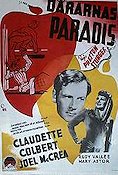 The Palm Beach Story 1943 movie poster Claudette Colbert Joel McCrea