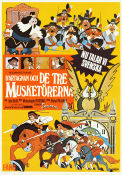 Les trois mousquetaires 1974 movie poster Francis Perrin John Halas Writer: Alexander Dumas Animation