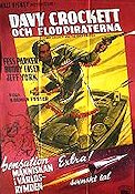 Davy Crockett och flodpiraterna 1958 movie poster Fess Parker