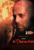 12 Monkeys 1995 movie poster Bruce Willis Brad Pitt Madeleine Stowe Terry Gilliam