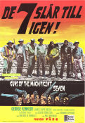 Guns of the Magnificent Seven 1969 movie poster George Kennedy James Whitmore Monte Markham Paul Wendkos