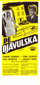 Les Diaboliques 1955 movie poster Simone Signoret Vera Clouzot Paul Meurisse Henri-Georges Clouzot