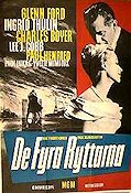 The Four Horsemen of the Apocalypse 1962 movie poster Glenn Ford Ingrid Thulin Charles Boyer Vincente Minnelli