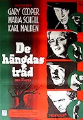 The Hanging Tree 1959 movie poster Gary Cooper Maria Schell Karl Malden Delmer Daves