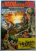 The Naked and the Dead 1958 movie poster Aldo Ray Cliff Robertson Raymond Massey Raoul Walsh Writer: Norman Mailer War