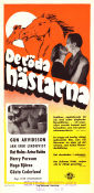 De röda hästarna 1954 movie poster Gun Arvidsson Jan-Erik Lindqvist Allan Bohlin Ivar Johansson Horses