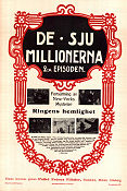 De sju millionerna 2 1915 poster Pearl White Creighton Hale Arnold Daly Louis J Gasnier Hitta mer: Silent movie