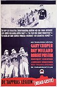 Beau Geste 1939 movie poster Gary Cooper Ray Milland