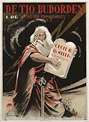 The Ten Commandments 1923 movie poster Theodore Roberts Cecil B DeMille