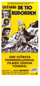 The Ten Commandments 1956 movie poster Charlton Heston Yul Brynner Anne Baxter Cecil B DeMille Religion