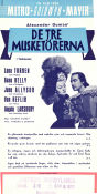 The Three Musketeers 1949 poster Lana Turner George Sidney