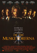 The Three Musketeers 1993 movie poster Charlie Sheen Kiefer Sutherland Chris O´Donnell Stephen Herek
