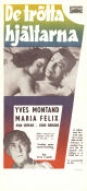 Les héros sont fatigués 1955 movie poster Yves Montand Maria Félix Jean Servais Yves Ciampi
