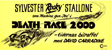 Death Race 2000 1975 poster David Carradine Roger Corman