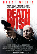 Death Wish 2018 poster Bruce Willis Vincent D´Onofrio Eli Roth