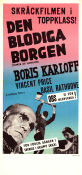 Tower of London 1939 movie poster Basil Rathbone Boris Karloff Barbara O´Neil Vincent Price Rowland V Lee