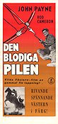 Den blodiga pilen 1955 poster John Payne Faith Domergue Rod Cameron