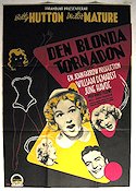 Den blonda tornadon 1949 poster Betty Hutton Victor Mature William Demarest John Farrow Musikaler