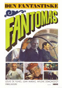 Fantomas contre Scotland Yard 1967 movie poster Jean Marais Louis de Funes Mylene Demongeot André Hunebelle Police and thieves