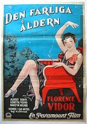 Den farliga åldern 1928 poster Florence Vidor Loretta Young