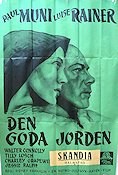 The Good Earth 1937 movie poster Paul Muni Luise Rainer Walter Connolly Victor Fleming