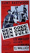 The Good the Bad and the Ugly 1966 movie poster Clint Eastwood Lee Van Cleef Eli Wallach Sergio Leone
