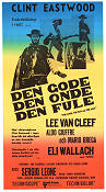 Den gode Den onde Den fule 1966 poster Clint Eastwood Lee Van Cleef Eli Wallach Sergio Leone